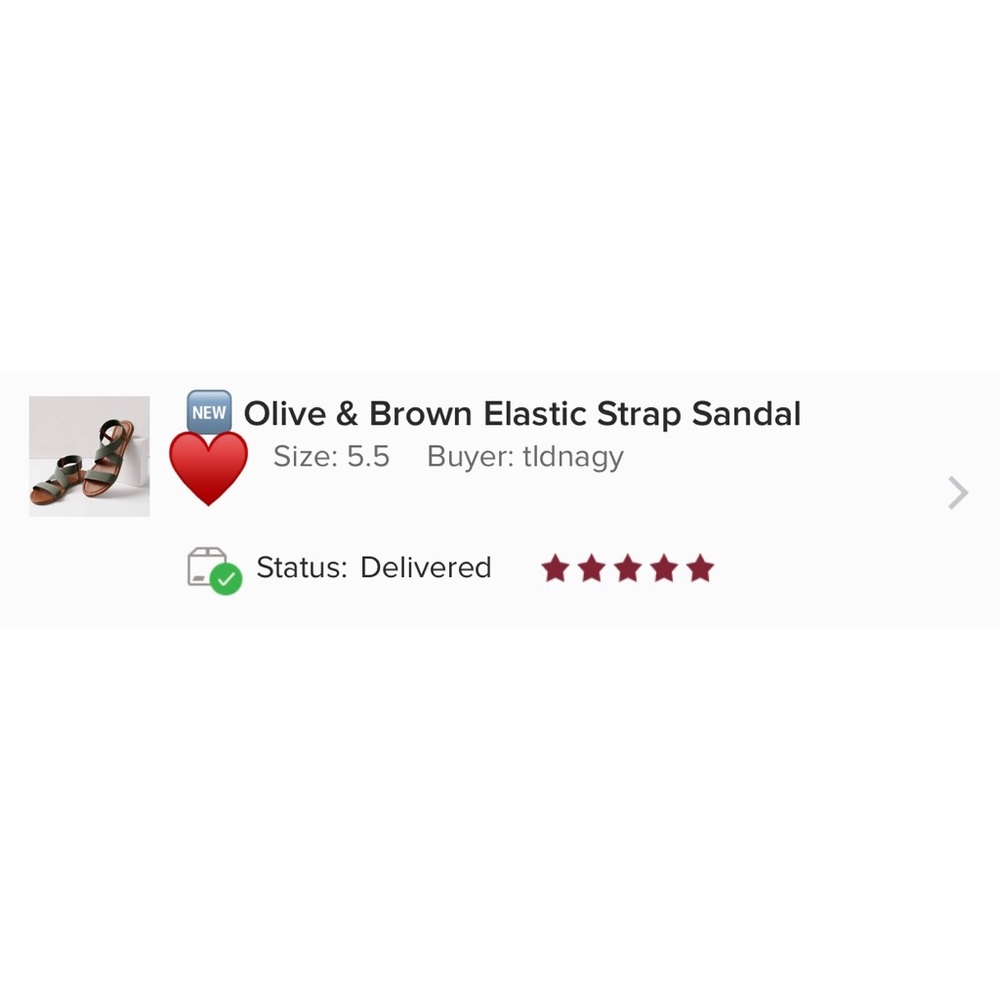 Olive & Brown Elastic Strap Sandal - Picture 8 of 8